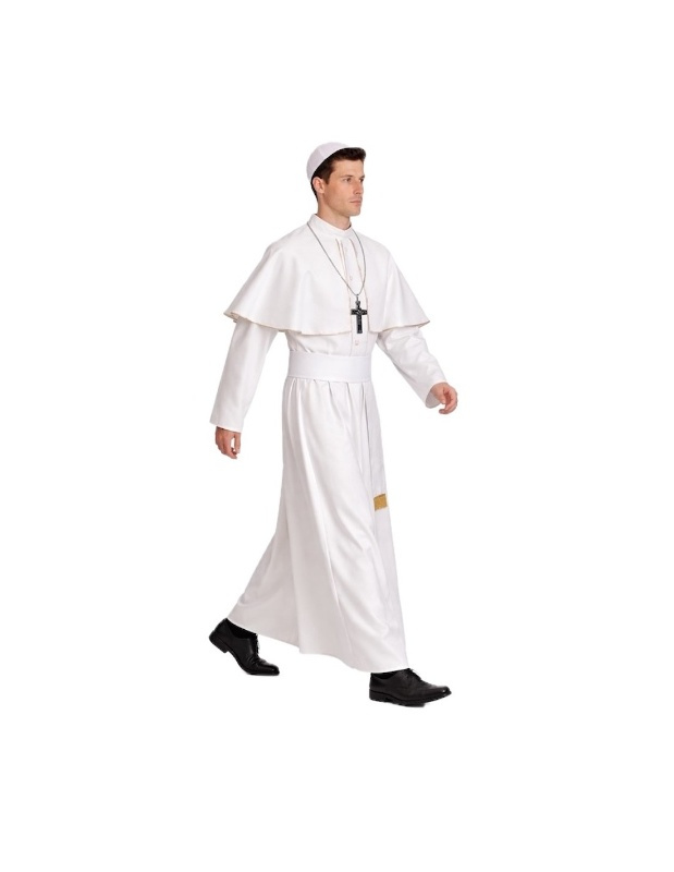 Disfraz Papa blanco adulto