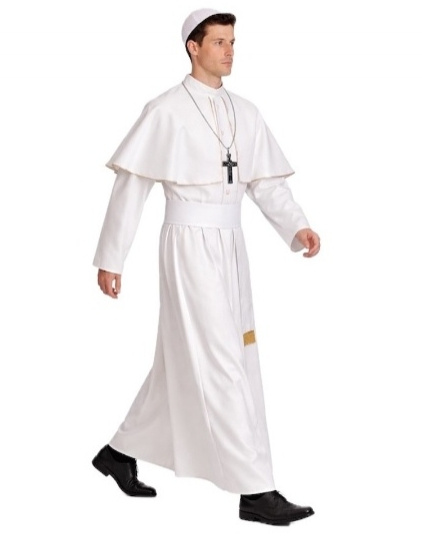 Traje Adulto White Pope
