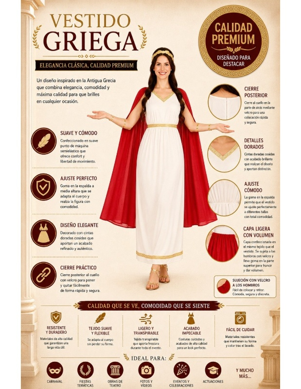 Mulher de traje grego
