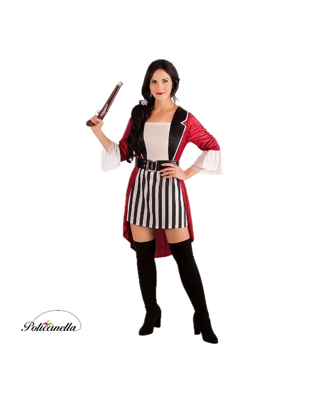 Mulher de fantasia de pirata