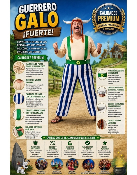 Disfraz Galo Forzudo adulto