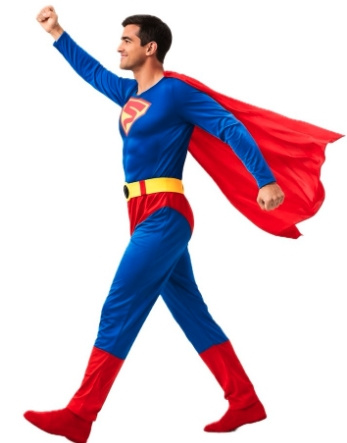 Disfraz Super Hombre musculoso AD.