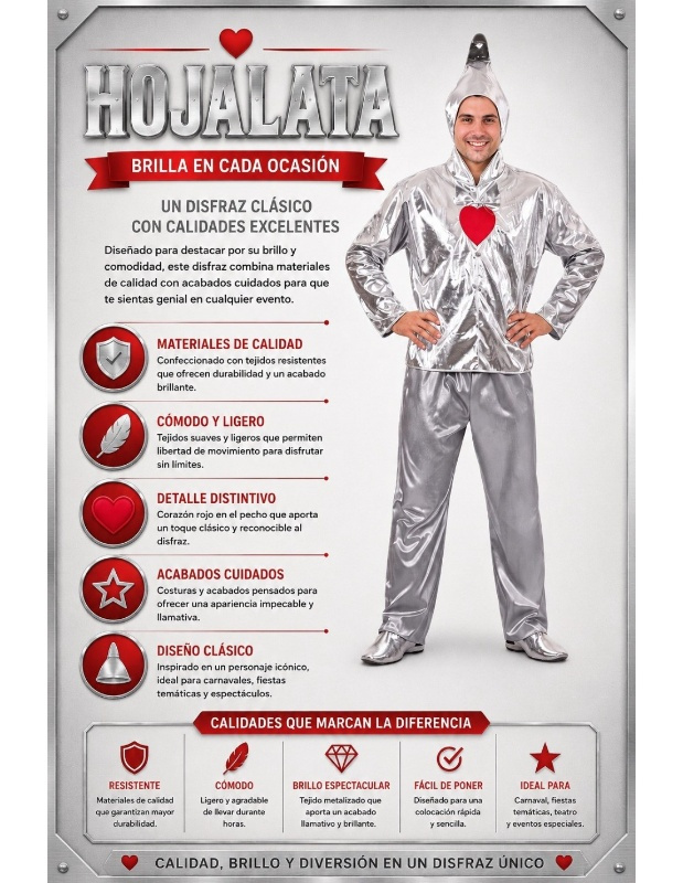 Costume Tin Man AD.