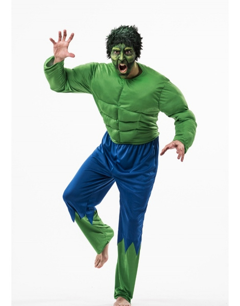Disfraz Forzudo Verde Musculoso hombre