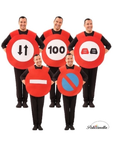 Traje adulto sinal de trânsito