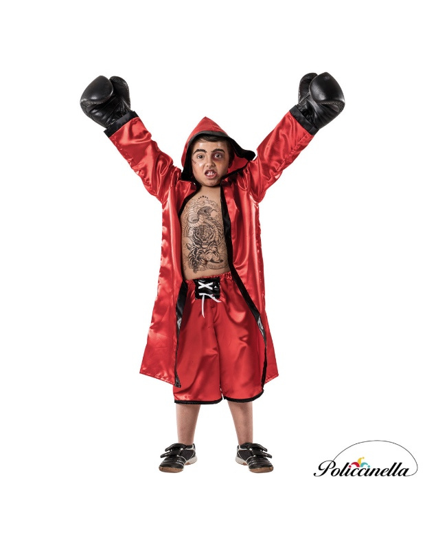 Disfraz Boxeador rojo infantil