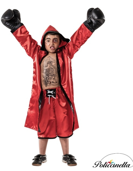 Disfraz Boxeador rojo infantil