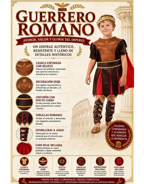 Disfraz Romano para niño