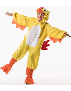 Mayor Desmenuzar Perca Disfraz de pollo amarillo infantil
